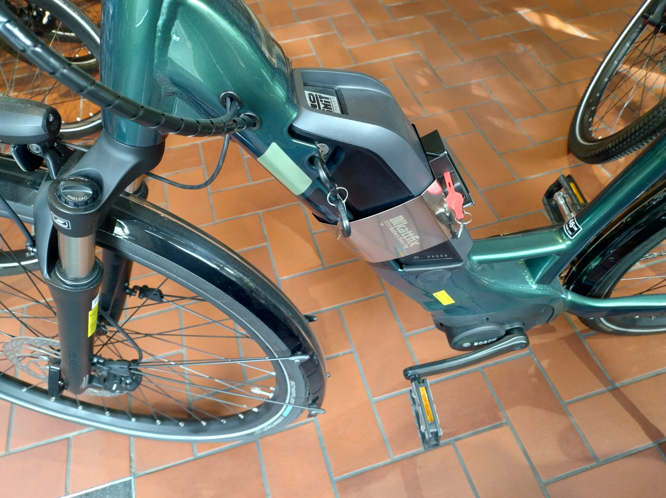 Akkuschloss fürs Stevens E BRIONE-COURIER-CIRCLE- Wave Rahmen 500Wh – Bild 2